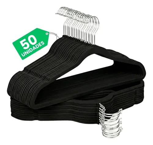 Cabides de veludo antideslizantes