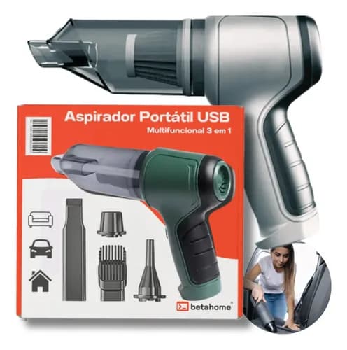 Mini aspirador portátil recarregável